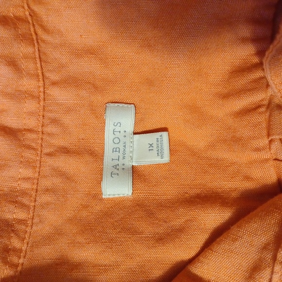 Salmon pink Talbots top - Picture 4 of 6